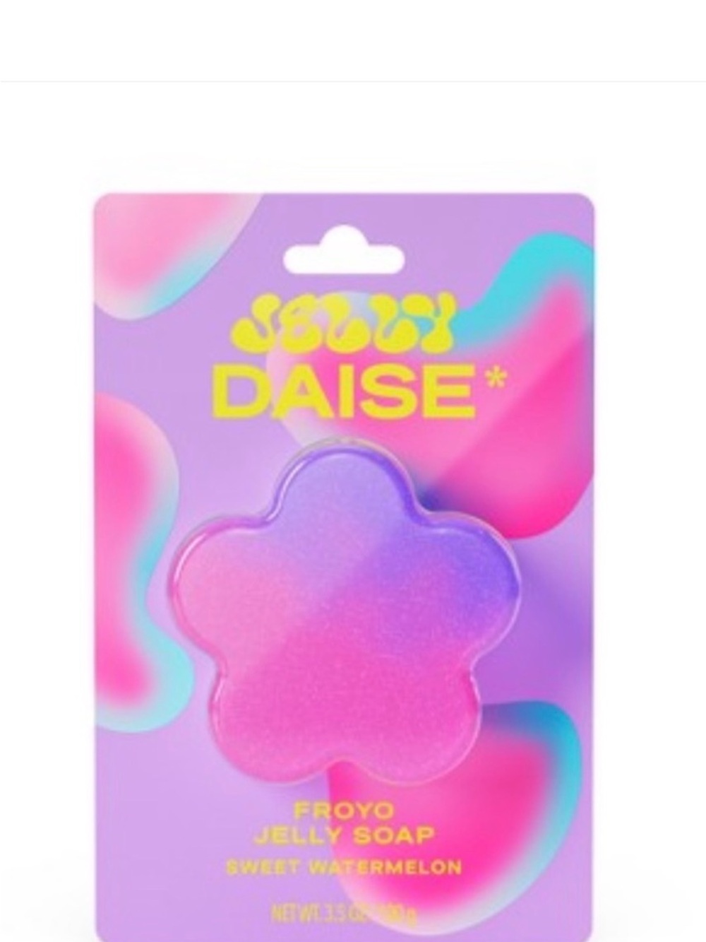 Daise Froyo Jelly Soap Sweet Watermelon Flower Bar Vegan Cruelty-Free 3.5 oz